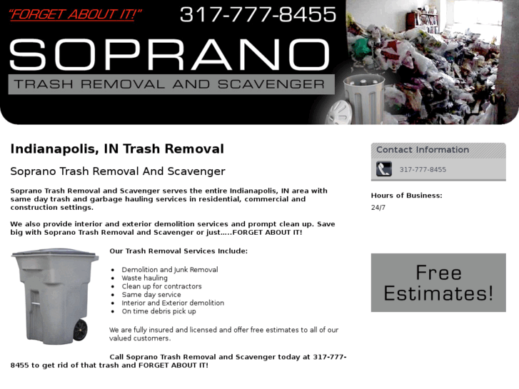 www.sopranotrashremoval.com