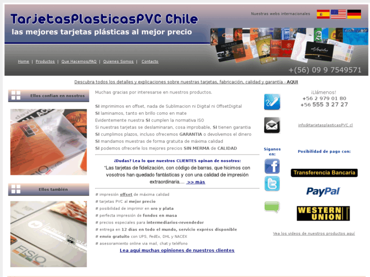 www.tarjetasplasticaspvc.cl