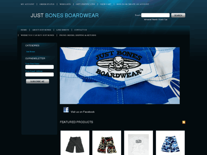 www.justbonesboardwear.com