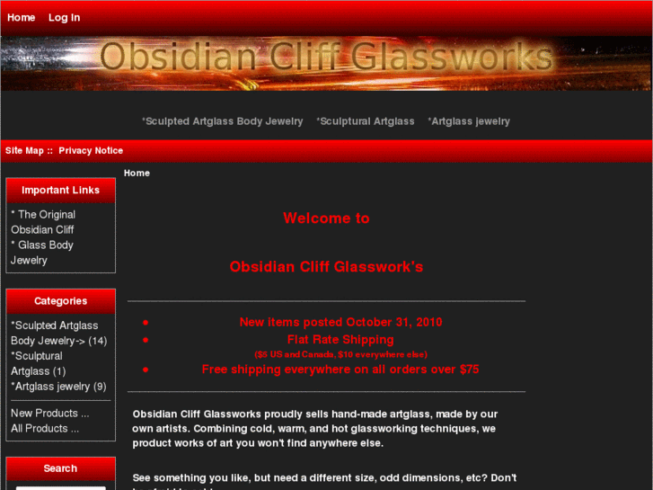 www.obsidiancliffglassworks.com