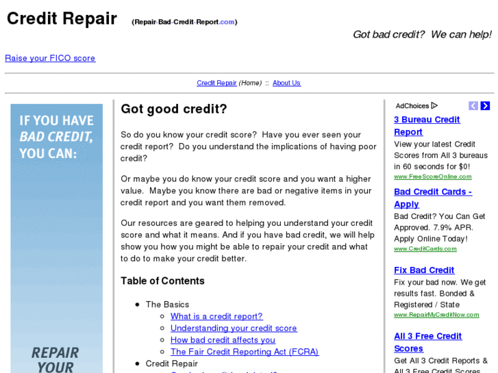 www.repair-bad-credit-report.com