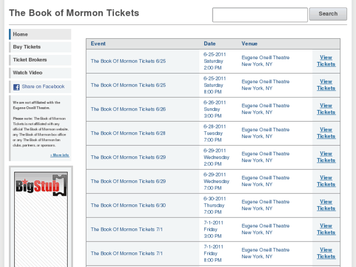 www.thebookofmormontickets.com