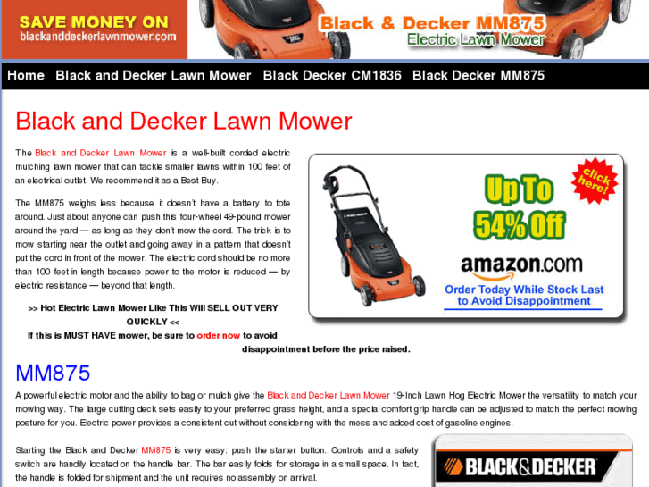 www.blackanddeckerlawnmower.com