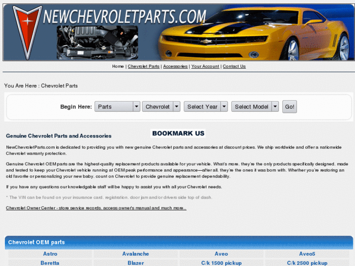 www.newchevroletparts.com