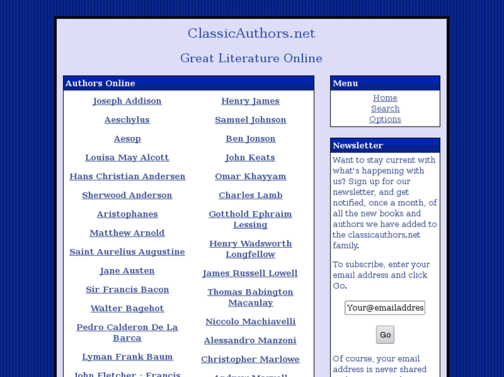 www.classicauthors.net