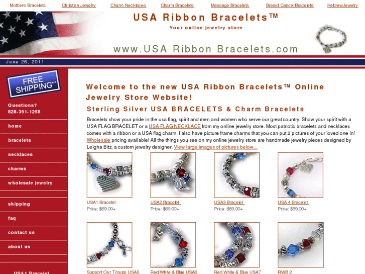 www.usaribbonbracelet.com