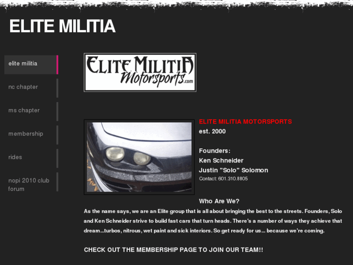 www.elitemilitiamotorsports.com