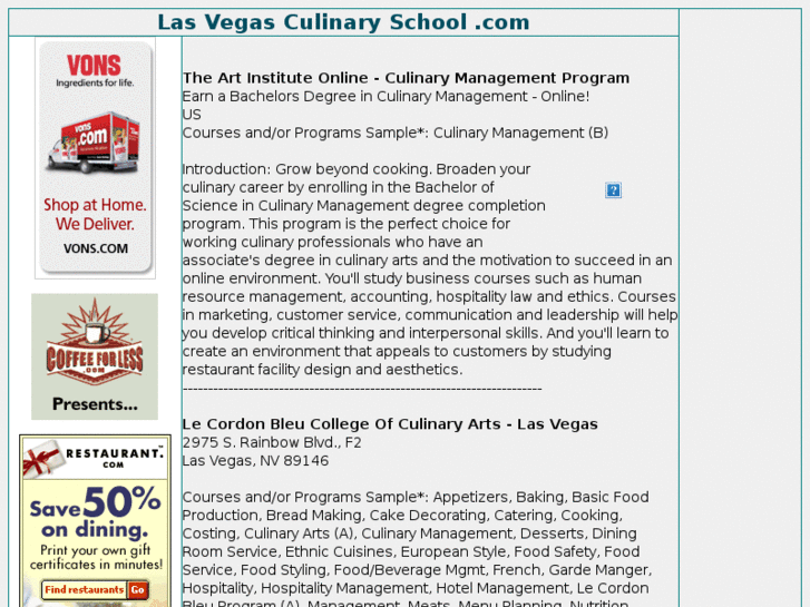 www.lasvegasculinaryschool.com