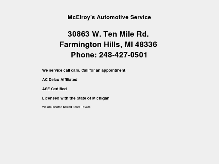 www.mcelroyauto.com