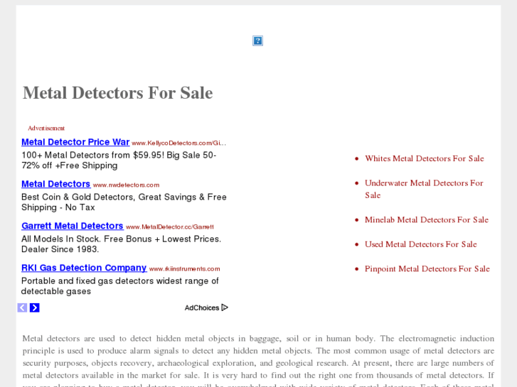 www.metal-detectors-for-sale.org