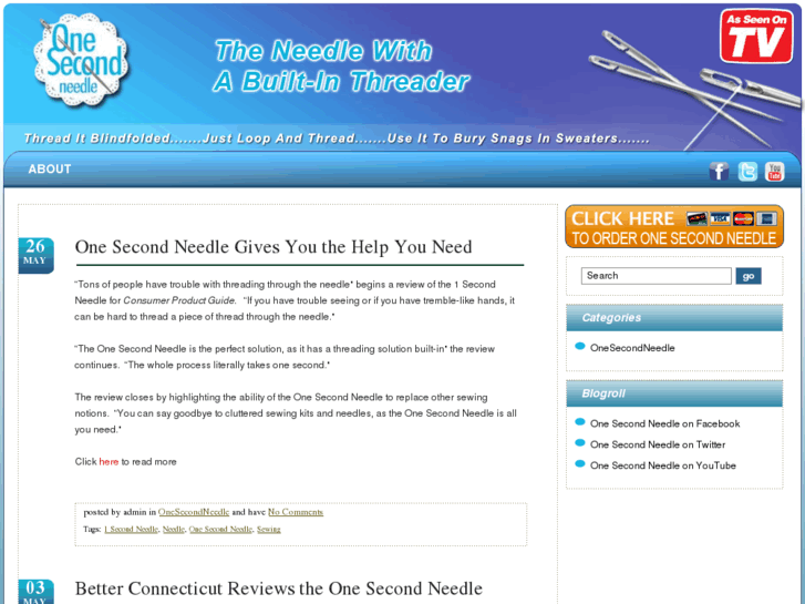 www.onesecondneedle-blog.com