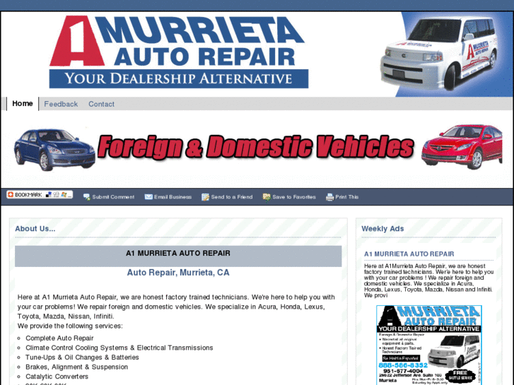 www.a1murrietaautorepair.com