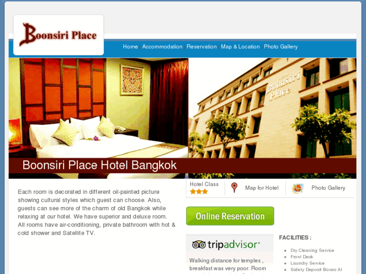 www.boonsiriplacehotelbangkok.com