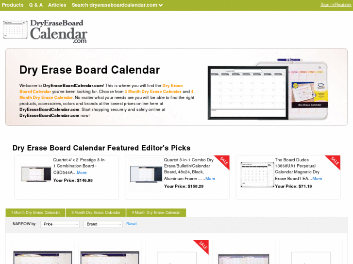 www.dryeraseboardcalendar.com