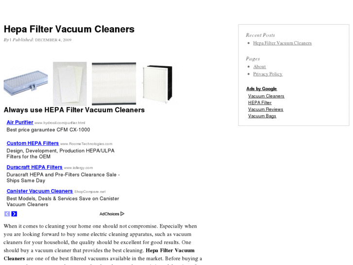 www.hepafiltervacuumcleaners.net