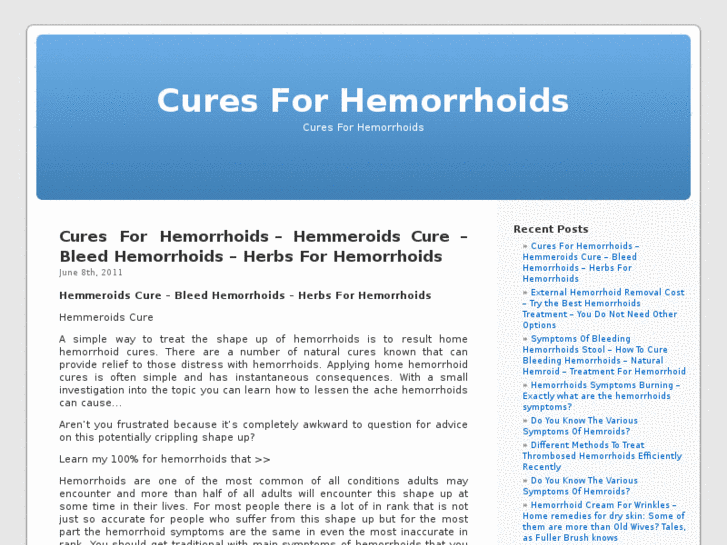 www.cures-for-hemorrhoids.net