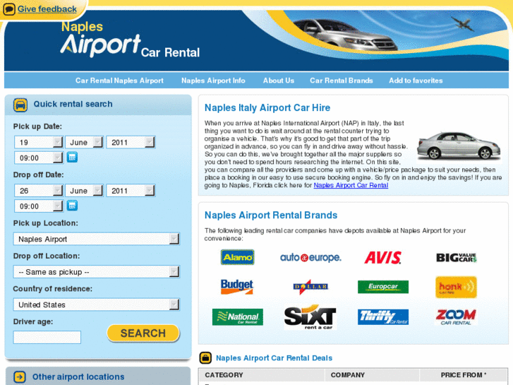 www.naplesairportcarhire.net