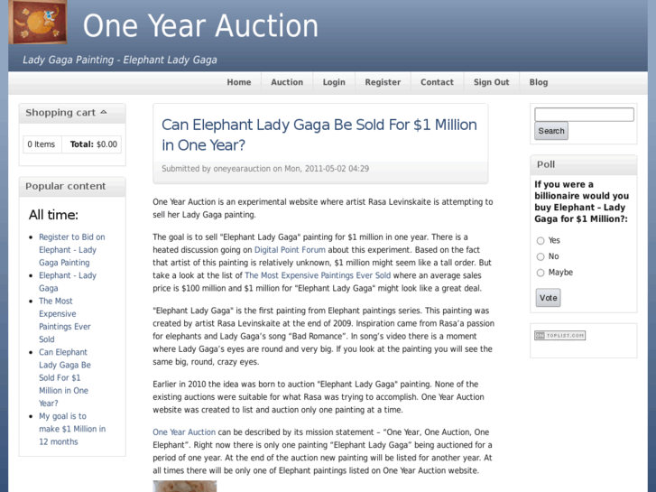 www.oneyearauction.com