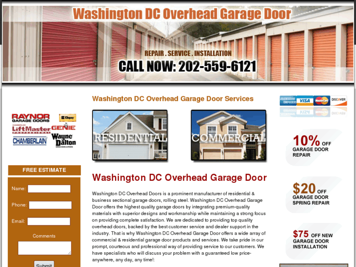 www.washingtondcoverheadgaragedoor.com