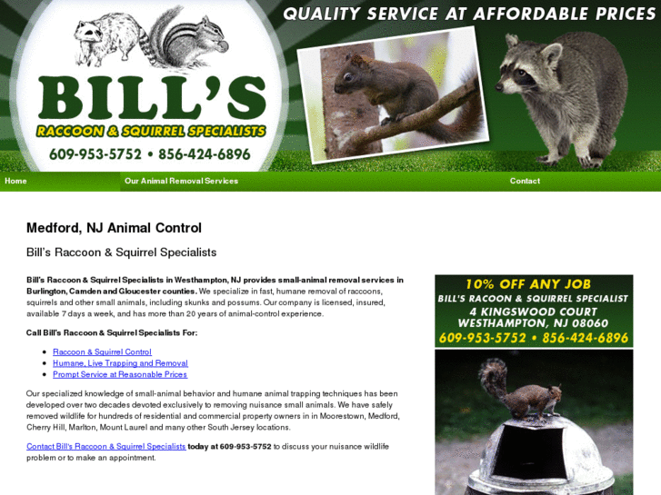 www.billsraccoonandsquirrelspecialists.com