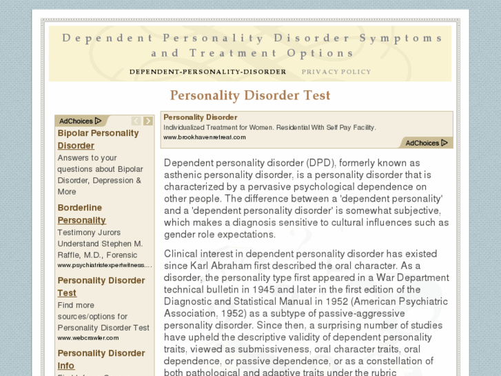 www.dependentpersonalitydisorder.com