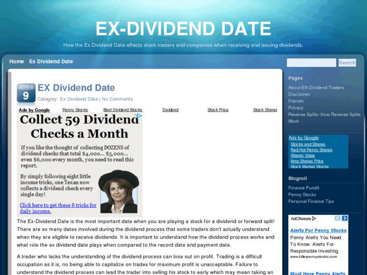 www.exdividenddate.org