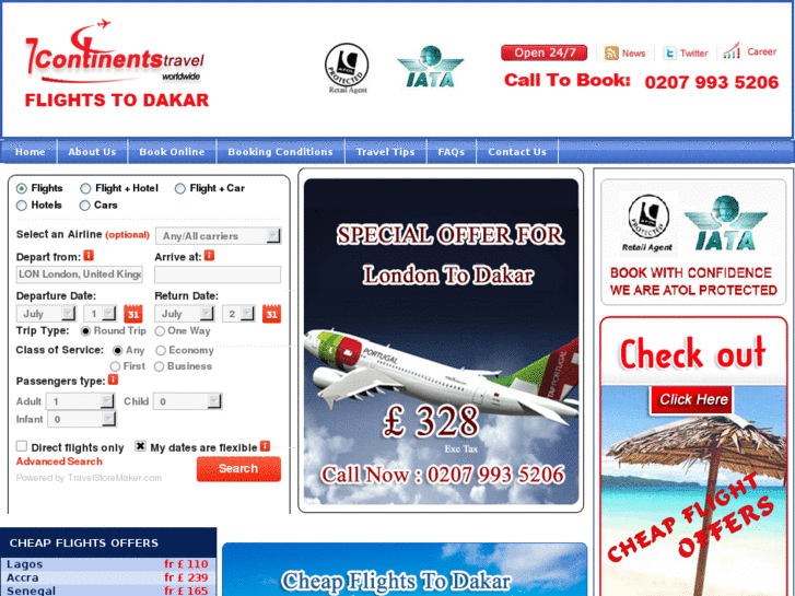 www.flightstodakar.com