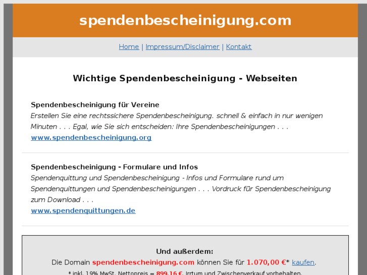 www.spendenbescheinigung.com