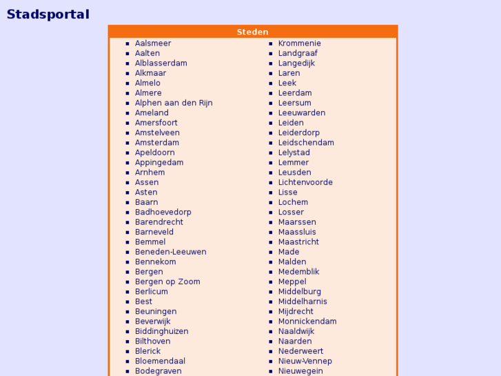 www.stadsportal.nl