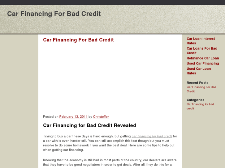 www.carfinancingforbadcredit.net