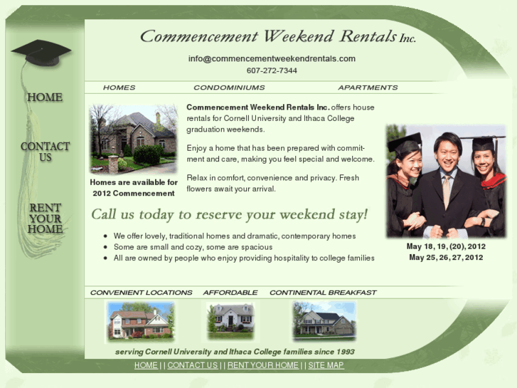 www.commencementweekendrentals.com