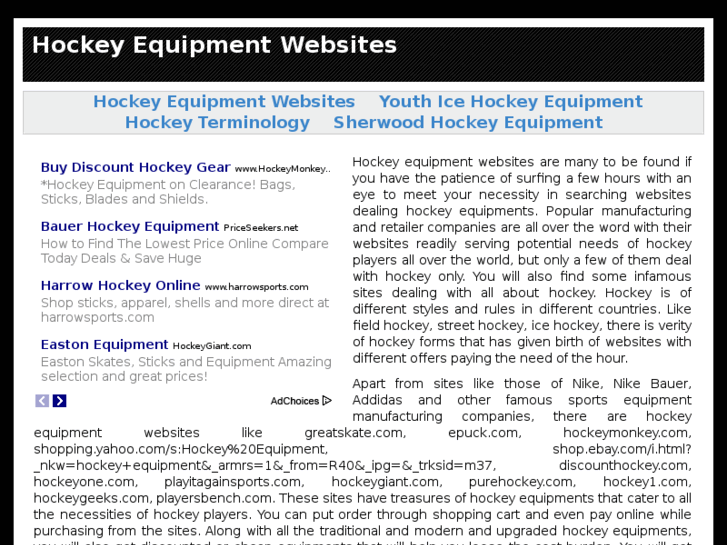 www.hockeyequipmentwebsites.com