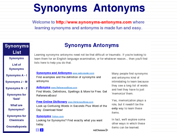 www.synonyms-antonyms.com