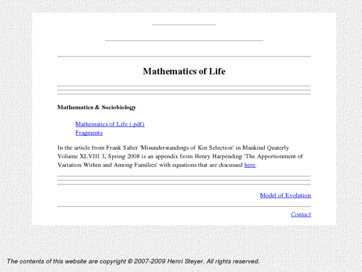 www.themathematicsofthelife.com