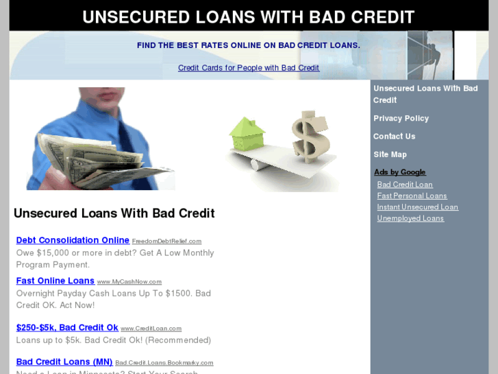 www.unsecured-loans-with-bad-credit.com