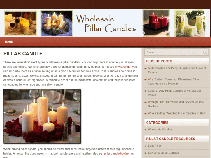 www.wholesalepillarcandles.org