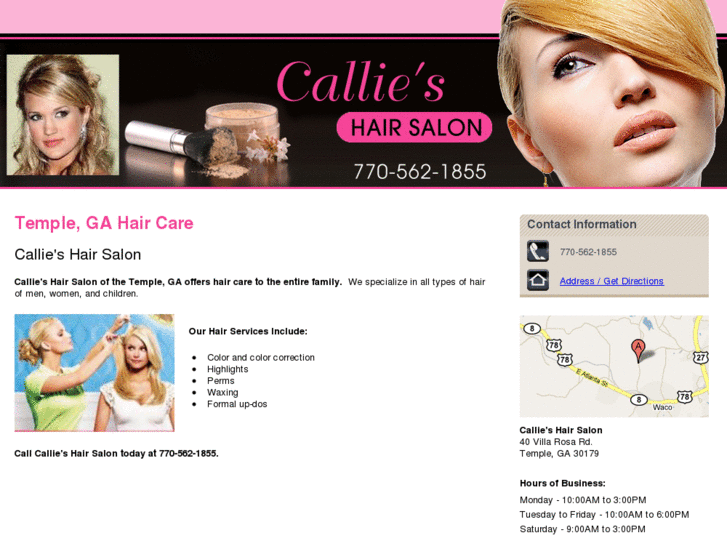 www.callieshairsalon.com