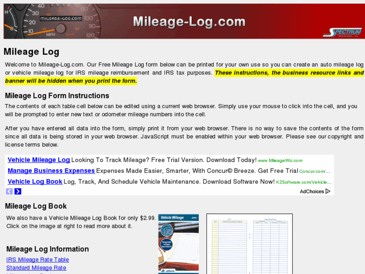 www.mileage-log.com