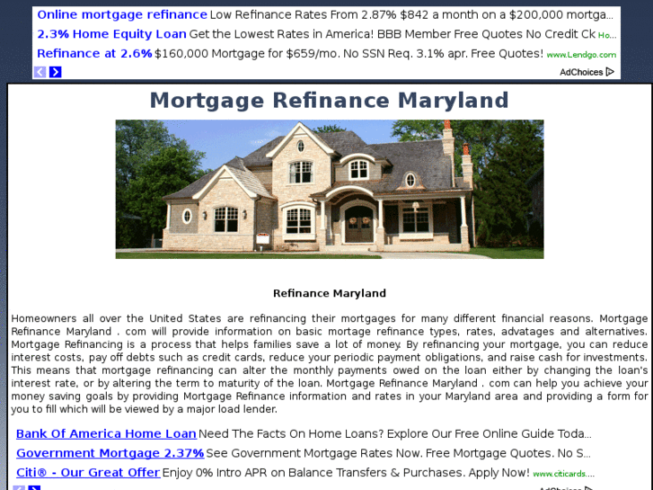 www.mortgagerefinancemaryland.com