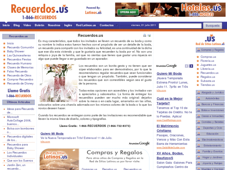 www.recuerdos.us