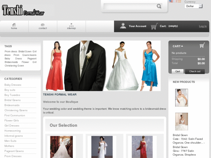 www.tenshiformalwear.com