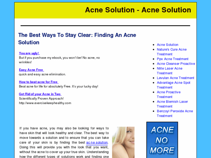 www.whatisthebestsolutionforacne.com