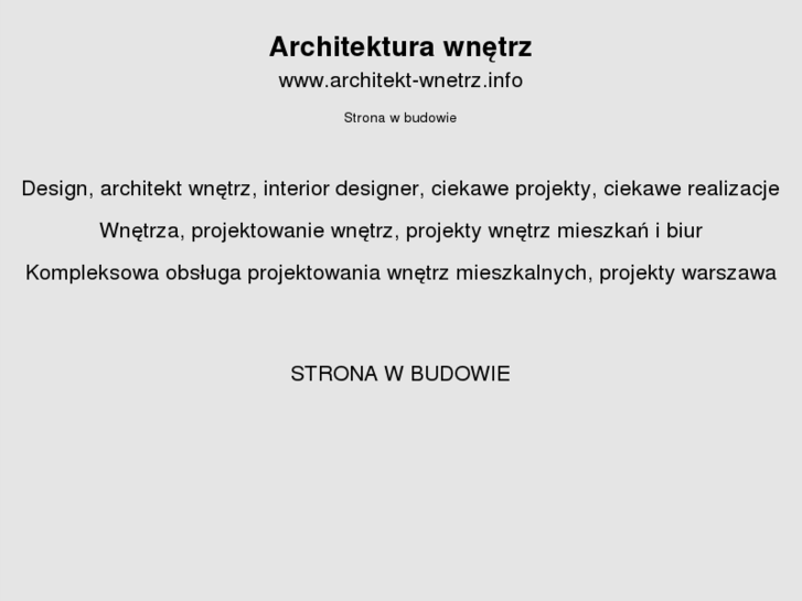 www.architekt-wnetrz.info