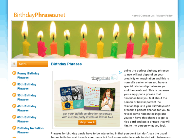 www.birthdayphrases.net