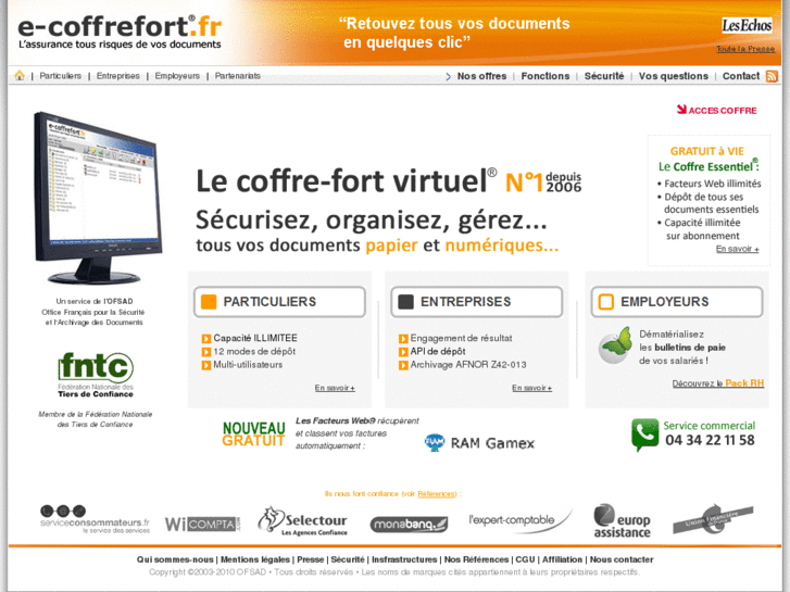 www.e-coffre-fort.com