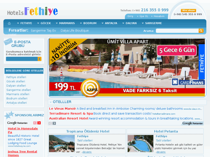 www.hotelsfethiye.net