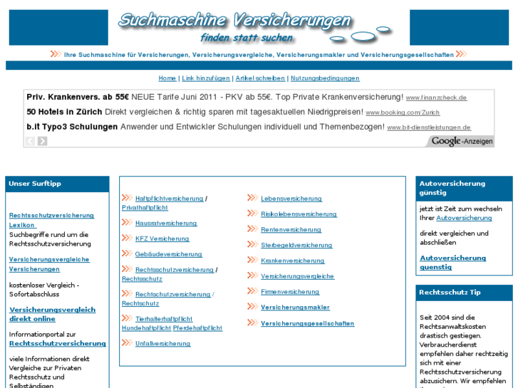 www.suchmaschine-versicherungen.de