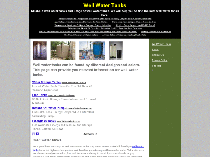 www.wellwatertanks.info