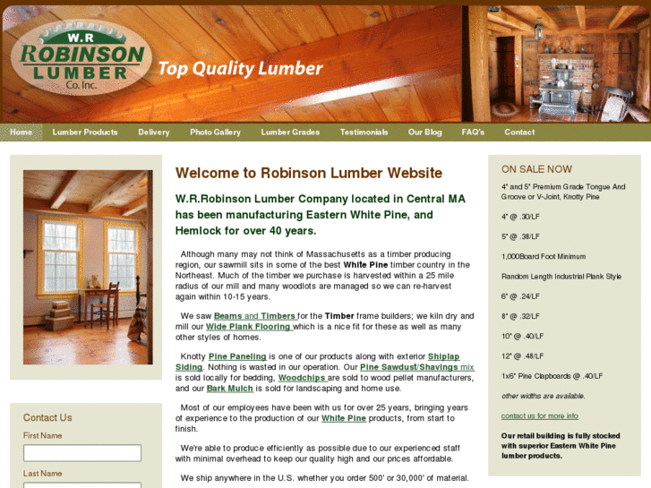 www.wrrobinsonlumber.com