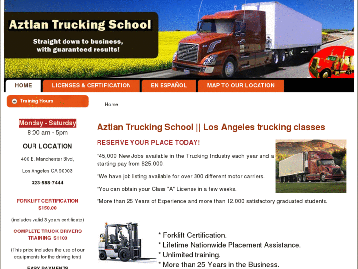 www.aztlanschooloftrucking.com